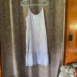 Vince Camuto MIDI Dress with blue/white print